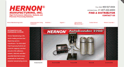 Desktop Screenshot of hernon-equipment.com